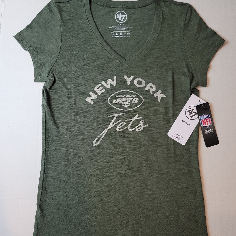 '47 Brand Women's New York Jets NFL T-Shirt Green